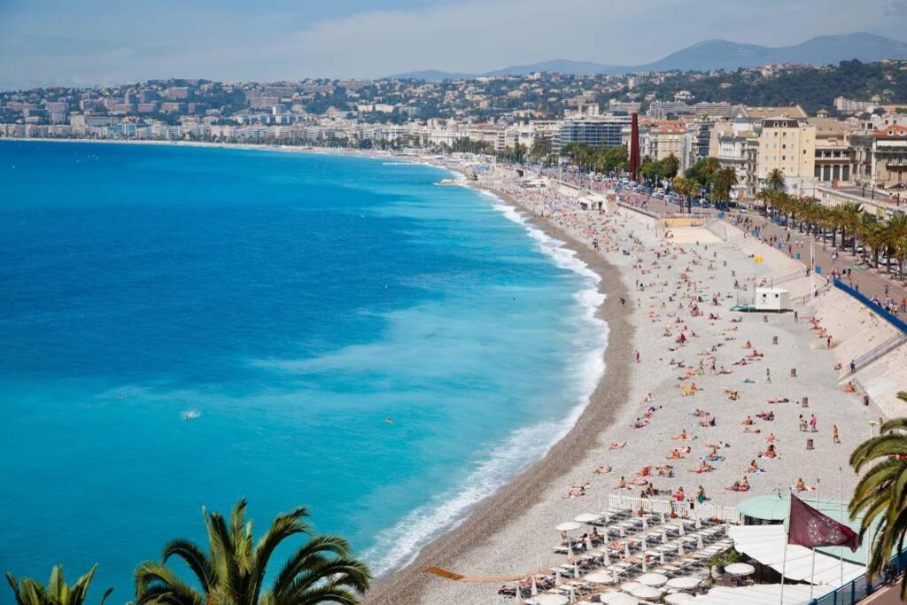 Spacious 3 Bedroom Flat Nice Center - Magnificent View-Parking Εξωτερικό φωτογραφία