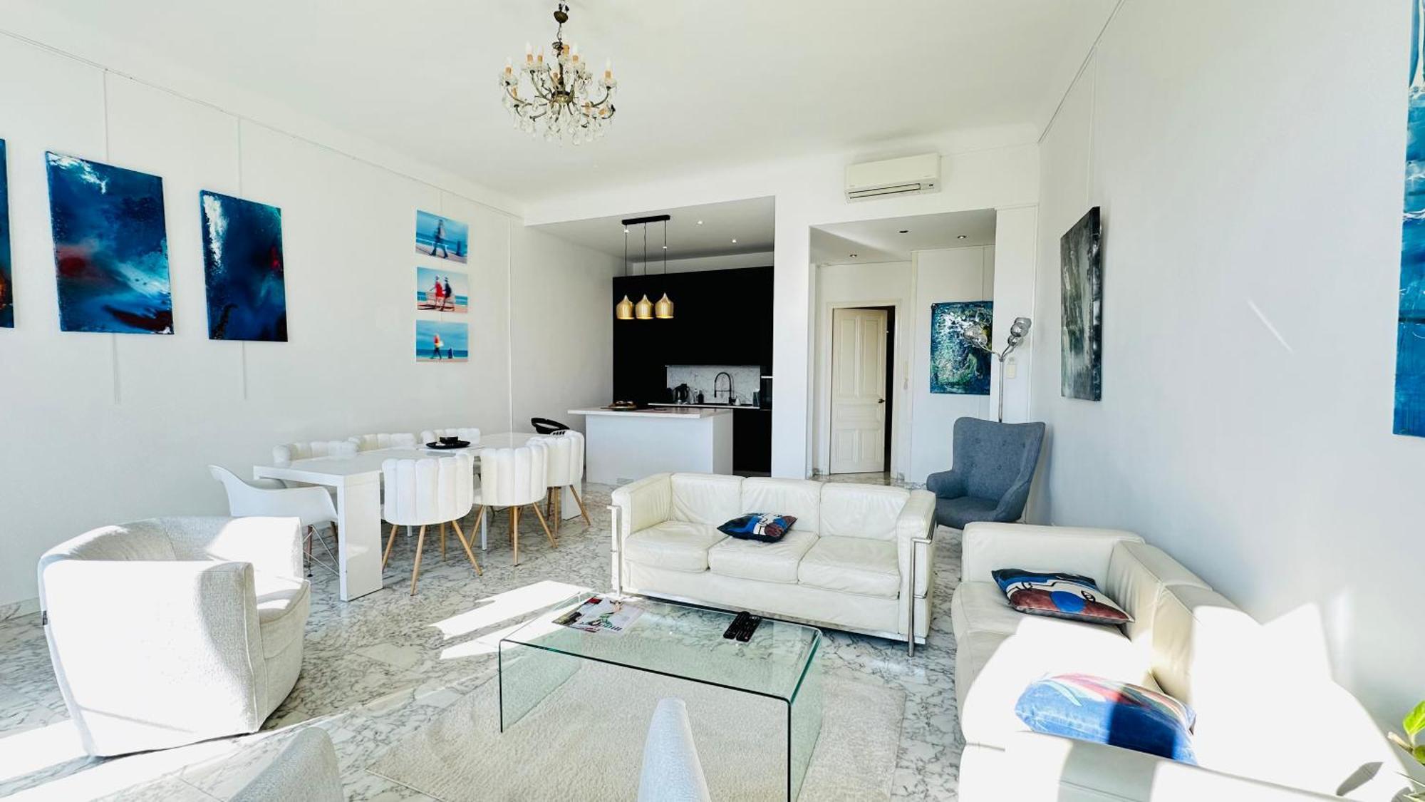 Spacious 3 Bedroom Flat Nice Center - Magnificent View-Parking Εξωτερικό φωτογραφία